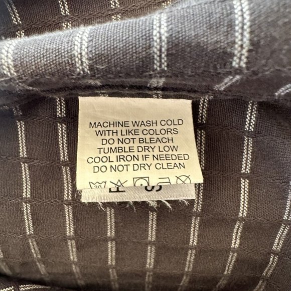 Carbon 2 Cobalt Shirt Mens Sz XL Textured 100% Cotton Button-Up - Picture 6 of 10